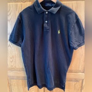 Polo Ralph Lauren Bkack Polo Shirt - Medium